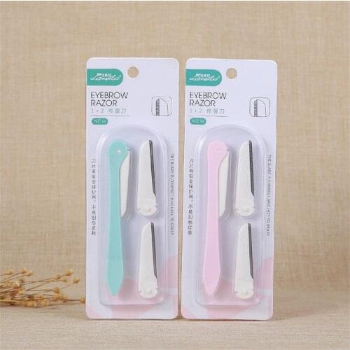 Portable Eyebrow Trimmer Stainless Steel Razor Professional Facial Hair Remover Shaver Woman Beauty Tools Accessories E1077