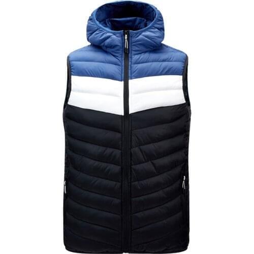 Winter Jacket Vest Men Warm Tactical Casual Male Gilet Uomo Homme Bodywarmer With Sleeveless Hoodie Soft