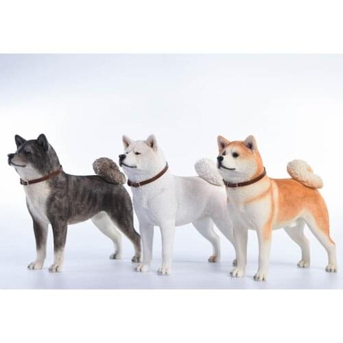 1/6 Scale Japanese Akita Working Dog Model Jxk007A/B/C Anime Statue for 12 inches Action Figure Scene Collections Decoration