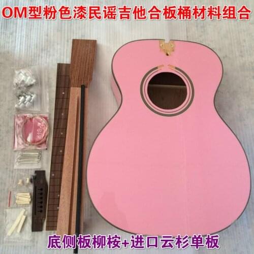 1 set DIY Unfinished OM Acoustic Guitar style guitar kit