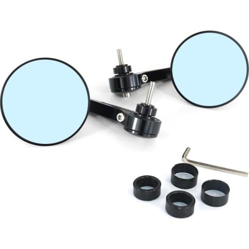 Fit For Honda CBR600RR CBR900RR VFR800 VTR1000 7/8" 22mm CNC Aluminum Universal Handle Bar Rearview Side Mirrors Bar End Mirror