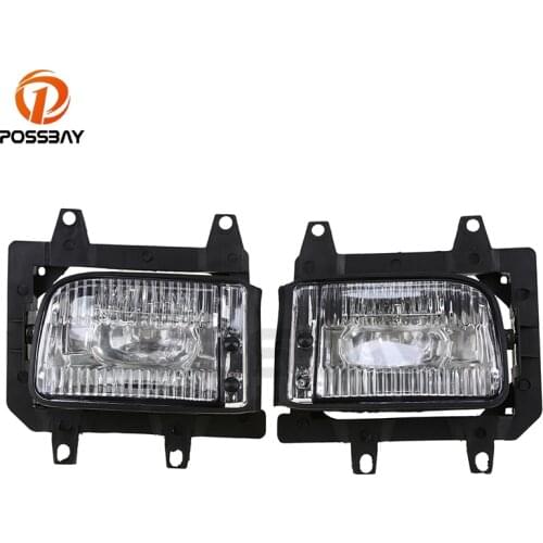 POSSBAY Car Fog Lights Without Bulbs for BMW E30 3-Series 1982-1987 Front Lower Bumper Fog Lamp Covers Auto Side Parts