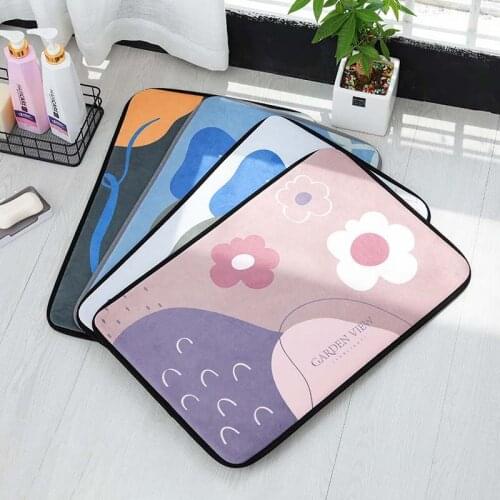 Welcome Mat Holiday Theme Vintage Flannel Petal Rugs Non-Slip Doormats For Bathroom Kitchen Carpet Modern Home Decor 40*60cm 1Pc