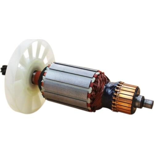 HLZS-220V Armature Rotor Anchor Motor Suitable for Makita 0810 Replacement 7 Tooth Electric Hammer