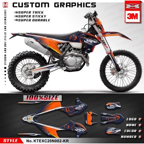 KUNGFU GRAPHICS Custom Sticker Kit for EXC EXC-F XC-W XCF-W 150 300 500 SX SXF XC-F 125 250 350 450 2019 2020 2021
