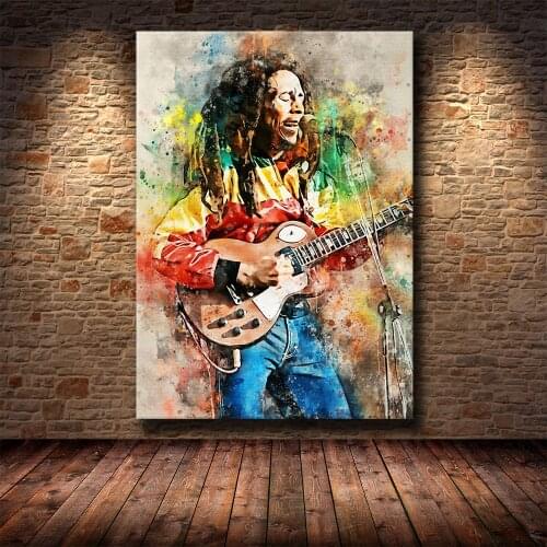 Rock and Rap Star Collection Oil Painting Canvas Painting HD Print Living Room Bedroom Decoration Painting Support Customization