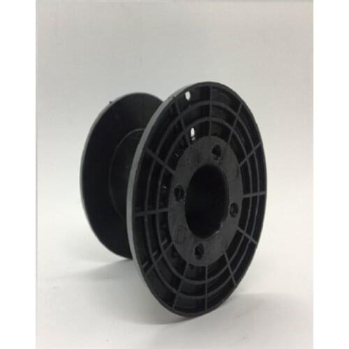 50Pcs 65mm/20mm Plastic Spools Wheel Black Empty Wire Bobbins Round for Beading Cord String Ribbon Jewelry Accessories