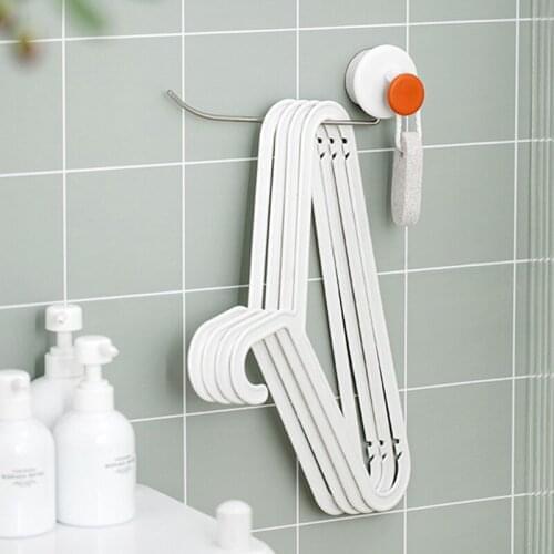 Creative 180° Rotating Multifunctional Hanger Hook Non-perforated Non-marking Stainless Steel Storage Hook Household Organizer