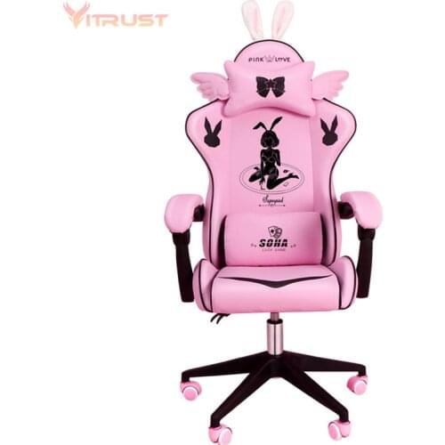 Creative Home liftable chair Cute Girls anchor live broadcast Rotatable chair