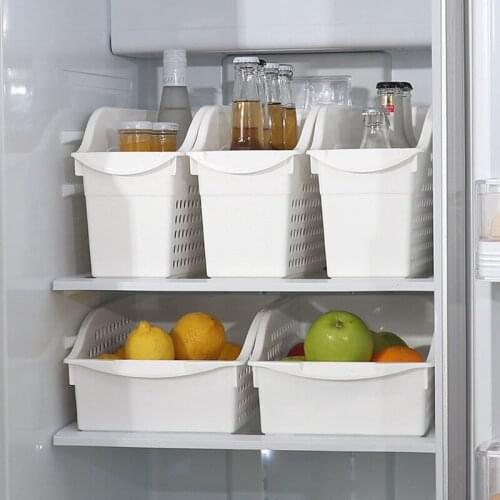 Kitchen Refrigerator Organizer Basket Container Drawner Adjustable Storage Box Retractable Drawer Space Saver Slide Fridge Rack