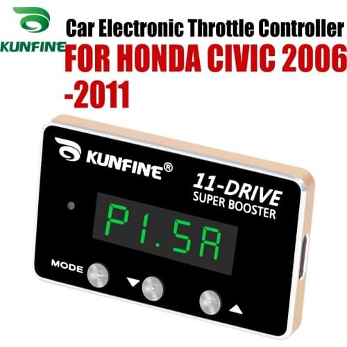 KUNFINE Car Electronic Throttle Controller Racing Accelerator Potent Booster For HONDA CIVIC 2006-2011 Tuning Parts