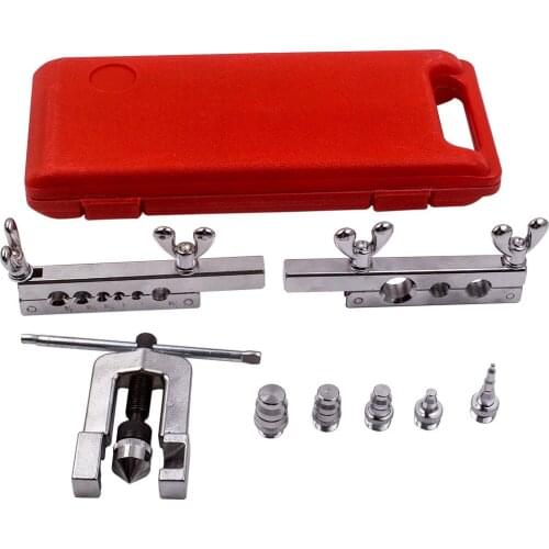 Air Condition Refrigeration Fuel Pipe Tube Swaging Expander Flaring Tool Kit Tubing 1/8-3/4