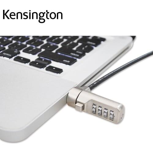 Kensington Original Portable Combination Laptop Lock with 1.8m 6ft Steel Cable Anti-Theft for Monitor and Projectors