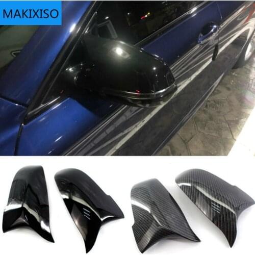 Pair Side Rearview Mirror Cover Fit For BMW F10 F11 LCI 2014-2016 F01 F06 F07