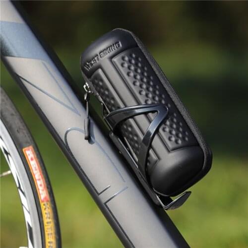 Portable Bike Storage Bag Box Holder Canister Hard Shell Bike Kit Tool Mountain Road Bike Waterproof Repair Cycling Accessories