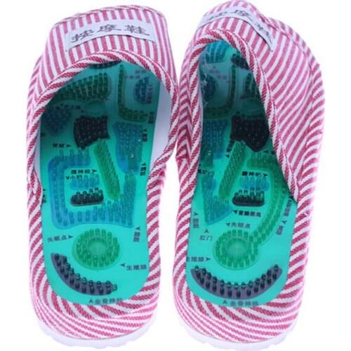 Reflexology Foot Acupoint Slipper Massage Promote Blood Circulation Relaxation Health Foot Care Shoes Pain Relief