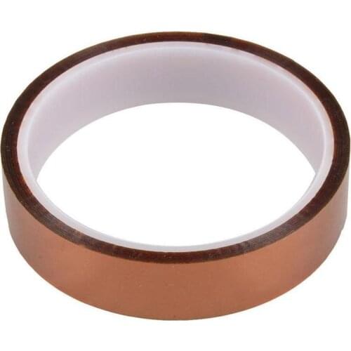 20mm 2cm X 30M High Temperature Resistant Tape Roll Gold 100ft Heat Resistant Adhesive Polyimide Insulation Thermal Tape For BGA