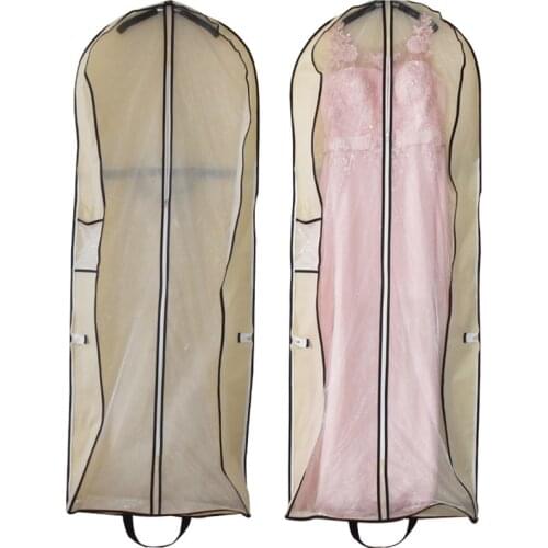 Dual-use Foldable Bridal Gown Dress Storage Bags Tote Protector Case Dustproof Cover Wedding Dresses Garment Clothing Dust Cover