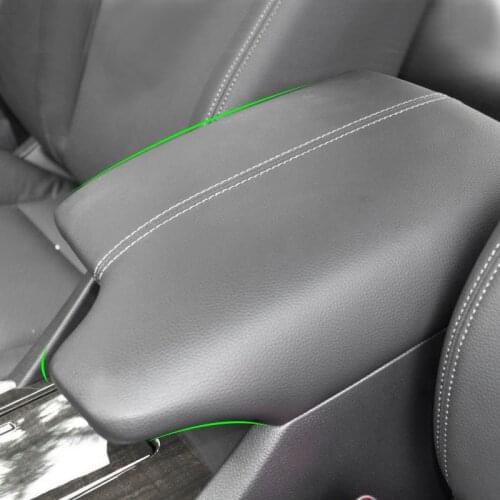 Only LHD Car Accessory Microfiber Leather Center Console Lid Armrest Box Cover Sticker Trim For Honda Accord 9th 2014 2015 2016