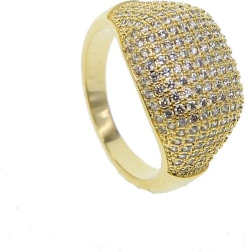 Ring for women micro pave cz sparking bling Rock hip hop bling women jewelry gold rose silver color fashion Lab cz finger ring