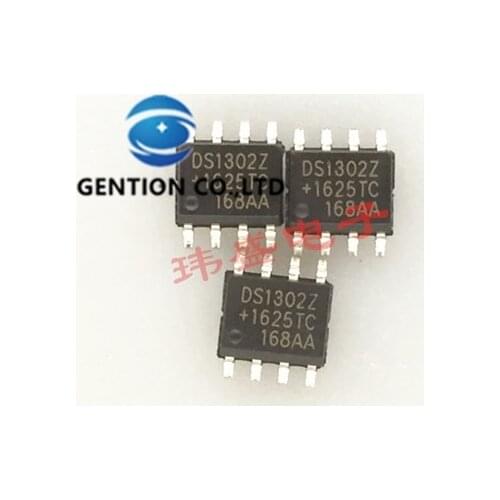 10PCS DS1302 DS1302Z SOP-8 slow charge real time clock is used for battery in stock 100% new and original