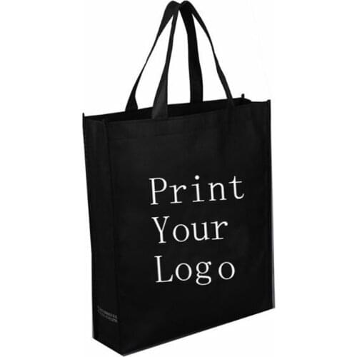 300pcs Custom logo bags shopping bags Non-woven clothes bags shoes bags Environmental protection bags in shopping bags