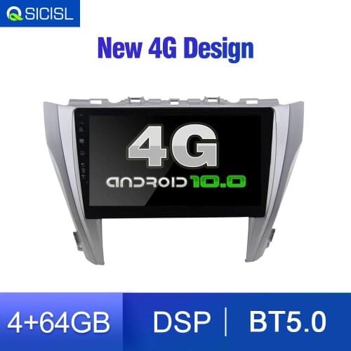 64GB 4G Modem Android 10.0 Car Radio for Toyota Camry V50 V55 2012-2015 1 Slot for 4G SIM Card Car Radio GPS Navi DVD Multimedia