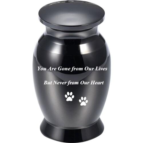 73mm Stainless Steel Funeral Cremation for Dog Cat and Other Pets Ashes Keepsake Urn-You Are Gone But Not Forgotten