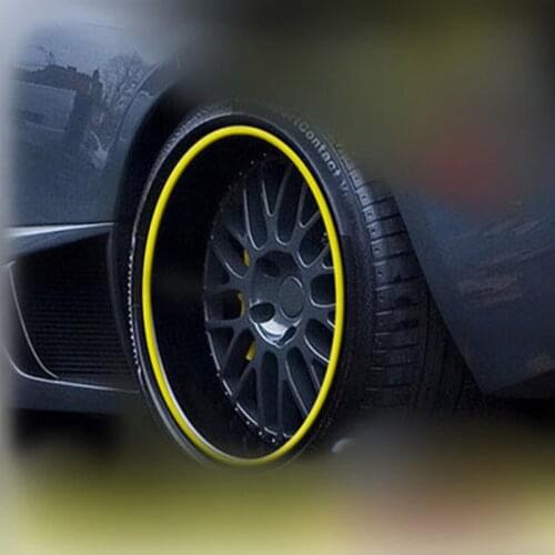 8M Car Wheel Hub Tire Protection Sticker For Ford Focus Fusion Escort Kuga Ecosport Fiesta Falcon EDGE/Explorer/EXPEDITION/EVOS