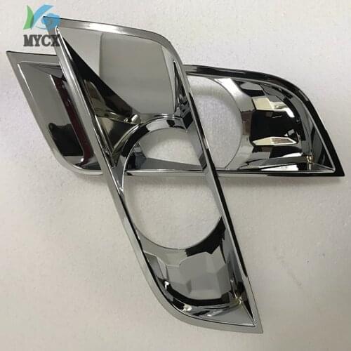 Car Accessories ABS Chrome Fog Lights Covers For FORD RANGER T7 Wildtrak 2016-2018 2pcs