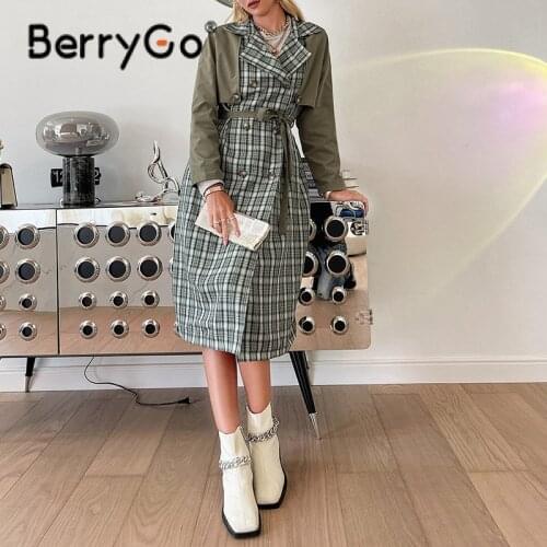 Женские плащи-ветровки BerryGo China At AliExpress