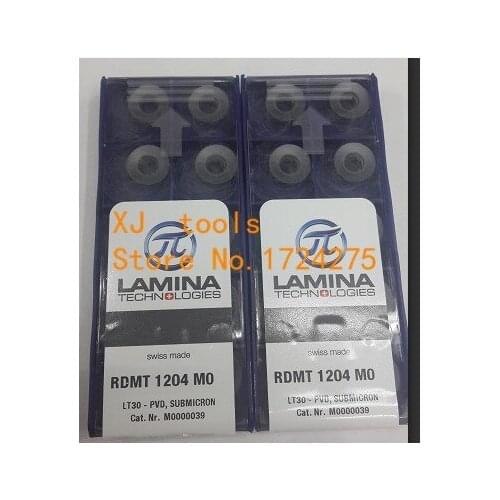 Free Shipping 10pcs RDMT1204MO LT30 Milling cutter Carbide Inserts for indexable end milling cutter CNC machine
