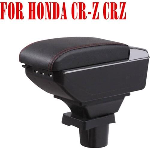 BIGGEST SPACE+LUXURY+USB Car armrest box central Storage content box USB LED FIT FOR HONDA CR-Z CRZ kia picanto CAR