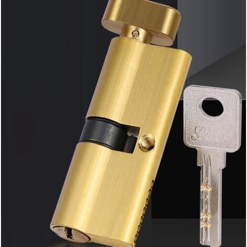 Stander Cylinder Lock Cylinder AB Key Anti-Theft Pure lock Handle core Door Lock Interior Bedroom door Extended O9Y6
