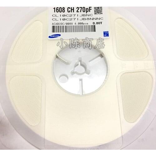 CL10C271JC8NNWC CL10C271GB8NNNC CL10C271FB8NNWC CL10C271FB8NNNC 0603 270pF 50V 100V C0G ±1% ±2% ±5% Chip capacitors