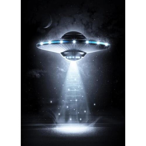 Spaceship Light Photography Background Vinyl Cloth Fond Backdrop Photo Studio for Baby Children Portrait Birthday Photophone