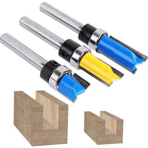 JUNEFOR Milling Cutter Wood Cutters Milling Router Bit 6.35mm(1/4") Shank Professional Milling Cutter for Wood Woodworking Tools