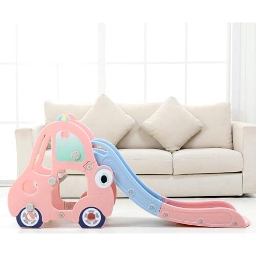 Indoor Playground Slide HDPE Eco-friendly Plastic Karting Slide for Kids Toddler Foldable Extended Buffer Slide Toys for Boys