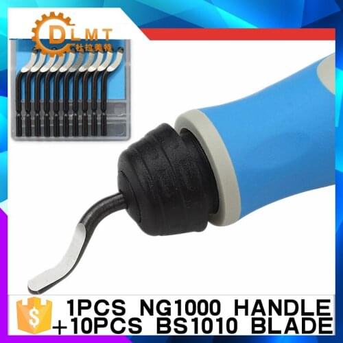 1pcs NG1000 handle Repairing the edge knife +10pcs BS1010 blade manual toolbox maintenance tool parts bur scraper hair removal