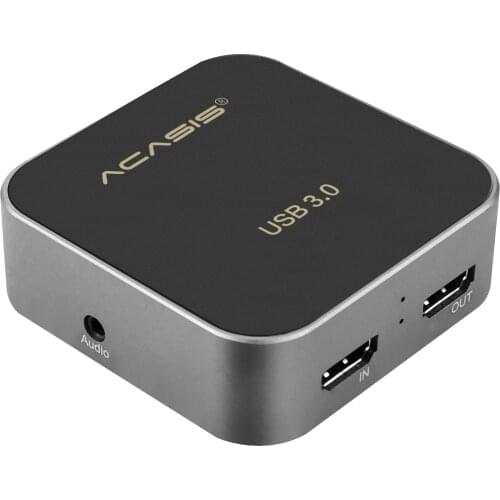 AC-HDCP USB 3.0 HDMI-compatible to Type-C 1080P HD Video Capture Card Box Drive-Free for TV PC PS4 Game for Window Linux Os X