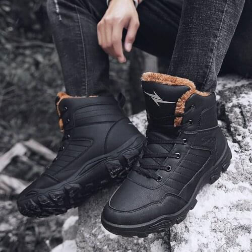 Mens shoe Casual shoes black cuero Sneakers para boots sapatos solid work leisure leather knitting mens sapato sneakers mens de