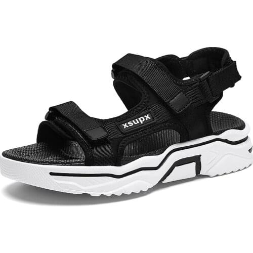 Men Sandals Lightweight Fashion 2021 New Stylish Design Male Summer Beach Shoes Non-Slip Platforms Heels 39-45 Quick Drying Mesh