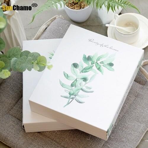 Fashion Album 6-inch Plastic 200 Pockets Baby Growing Family Album Boxed Large Capacity 6-inch Insert Family Memory Record Album