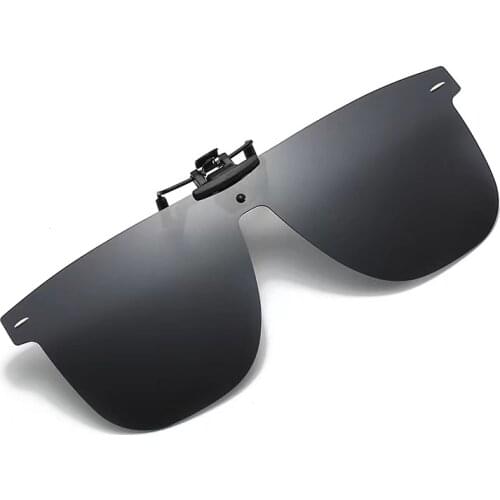 REAL Unisex Photochromic Eyeglass Clip On Glasses Anti Ultra-light Driving Polarized Sunglasses Lenses