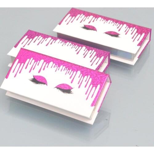 Wholesale Lash Box Packaging Eyelash Box Customize Faux Cils 25mm Mink lashes White Magnetic Package Storage Case Bulk Vendor
