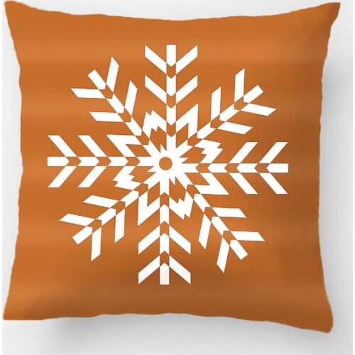 Simple Bright Christmas Snowflake Throw Pillow Case Decorative Cushion Cover Pillowcase Customize Gift By Lvsure For Sofa Seat