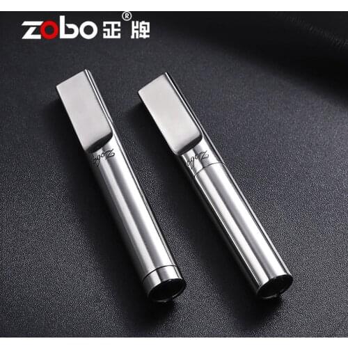 Luxury Stainless Steel Cigarette Holder Filter Tobacco Smoking Pipe Herb Cleaning Recycling Smoke Cigar Holder Husband Gift Box