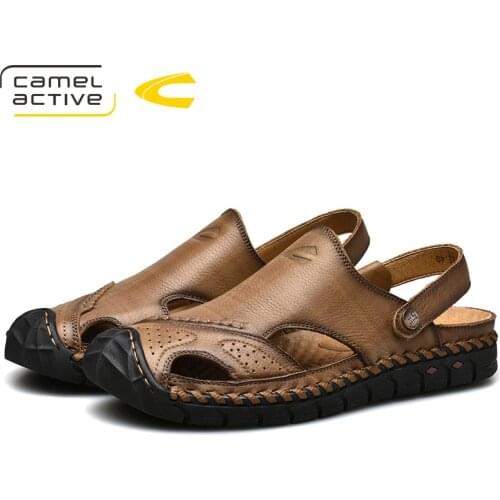 Camel Active 2019 New Genuine Leather Quick-Dryin Sandals Summer Quality Casual Sneakers Anti-Slippery Outdoor Beach Shoes 19318