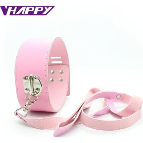 Including Drag Chain And Small Lock Leather Metal Slave Neck Ring Collars Public Coll Sex Toys Sex Games Products VP-CR003017A