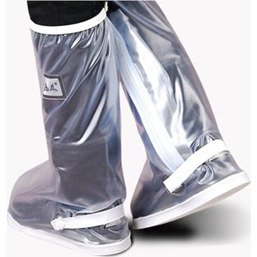 Waterproof Outdoor Riding Motorcycle Shoes Cover Reflective Moto Antibacterial Rain Boots Unisex Rain Cover Thicker